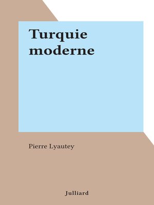 cover image of Turquie moderne